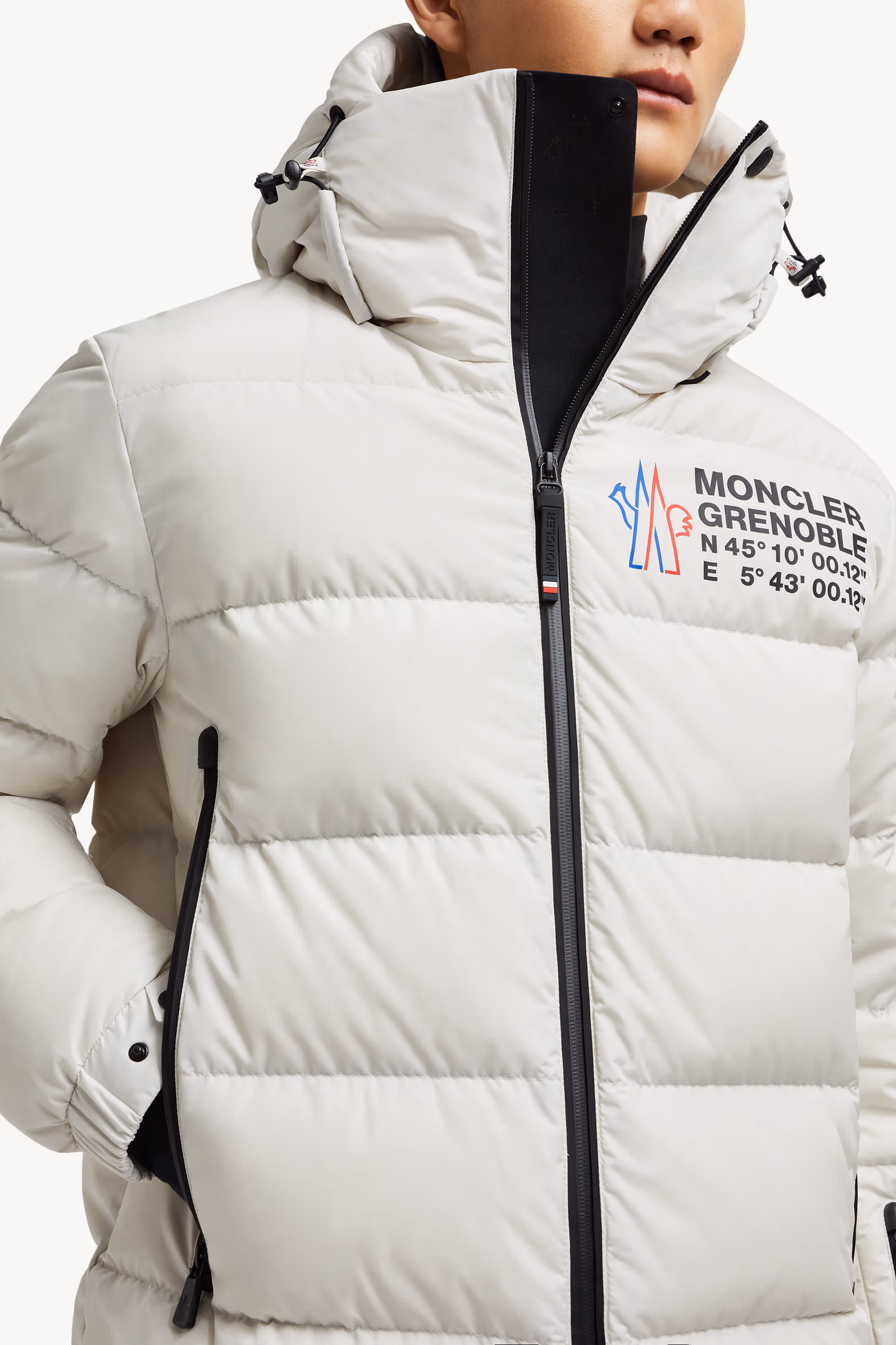 Chaqueta plumífero de esquí con capucha Isorno Hombre Blanco Moncler 7